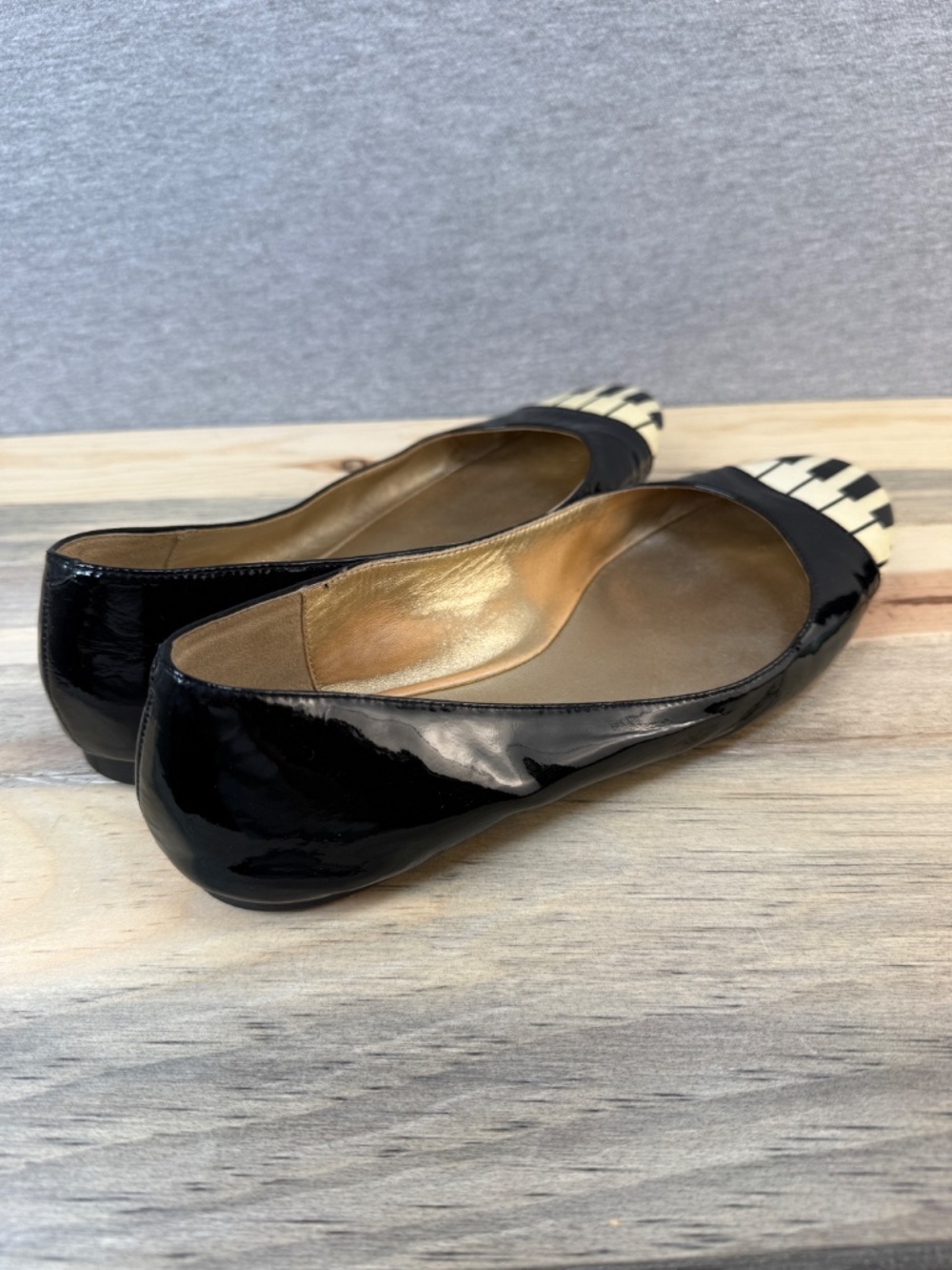 Kate Spade JAZZ PIANO FLATS Size 8.5 M Beautiful Fun Music Teacher Funky - Picture 4 of 15